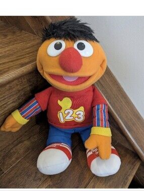 Sesame Street Ernie Plush Toy - Red and Orange